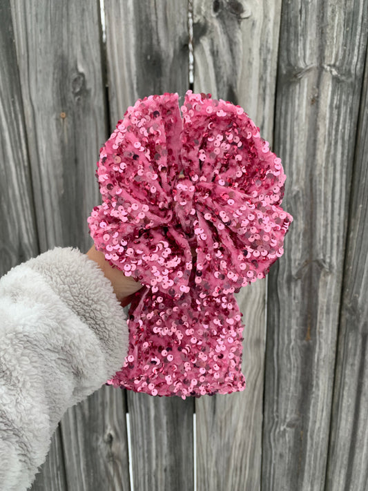 Pink Velvet Sequin (READ DESCRIPTION)