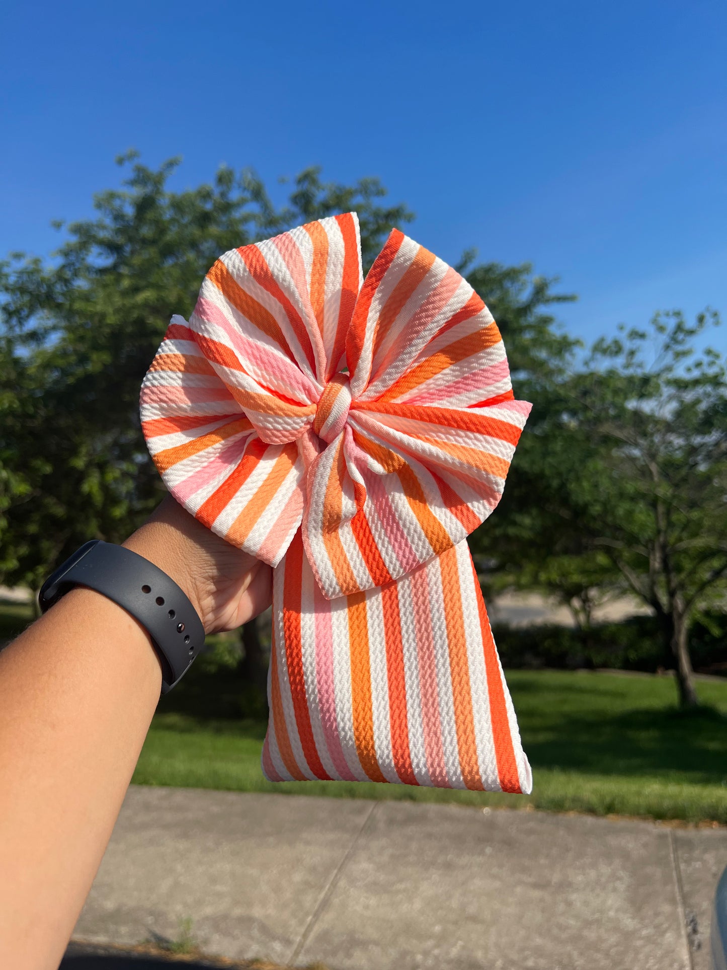 Pink/ Orange Stripes